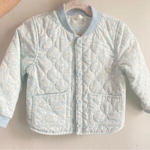 Quilted Blue Kids Jacket new no tags